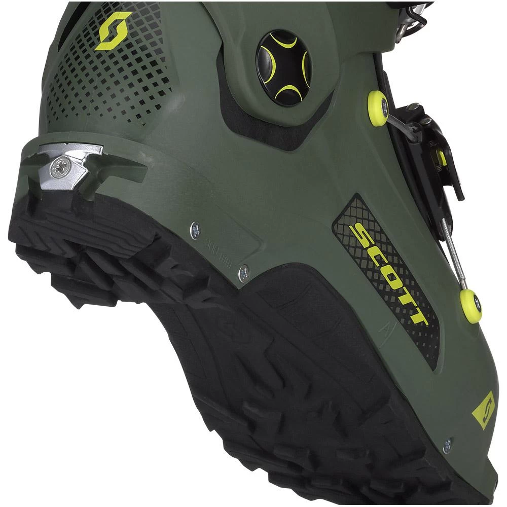 Chaussures De Ski Randonnée Scott Freeguide Carbon Military Green Yellow – Image 3