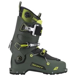 Chaussures De Ski Randonnée Scott Freeguide Carbon Military Green Yellow