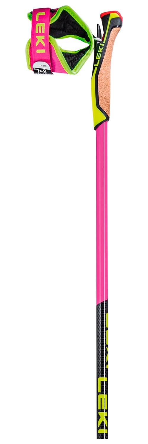 Bâton Fond Leki Prc 750 Neon Pink Neon Yellow Black – Image 2