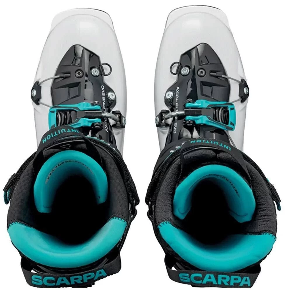 Chaussures De Ski Randonnée Scarpa Maestrale Rs White Black Azure – Image 3
