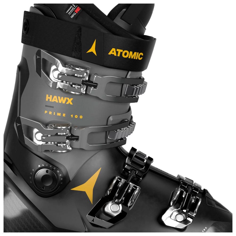Chaussures De Ski Atomic Hawx Prime 100 Gw Black Grey Saffron – Image 2