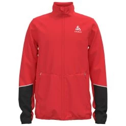 Veste Nordique Odlo Engvik Junior Jkt Poppy Red/Black