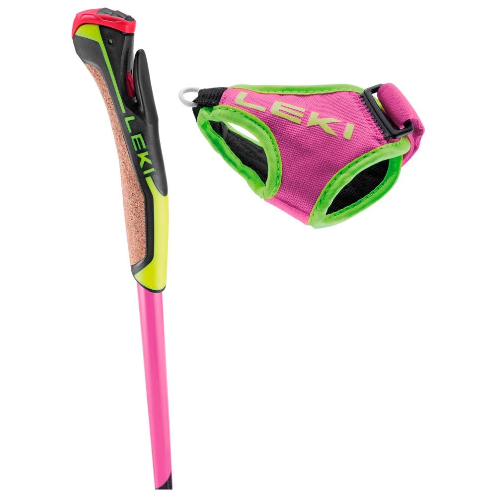 Bâton Fond Leki Prc 750 Neon Pink Neon Yellow Black – Image 5
